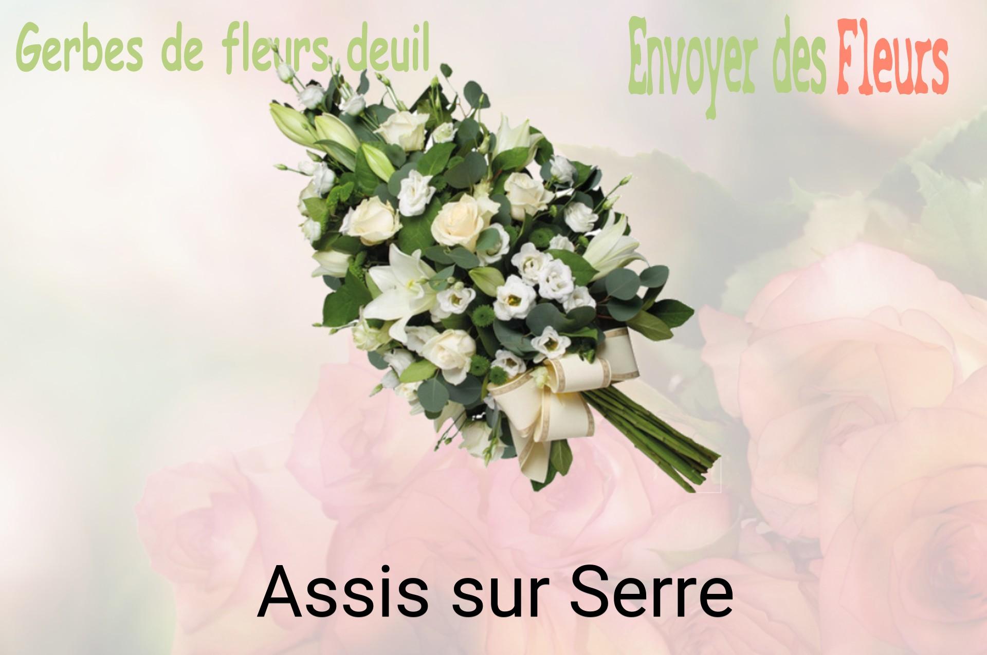 Gerbe de fleurs de deuil livrée à Assis-sur-Serre